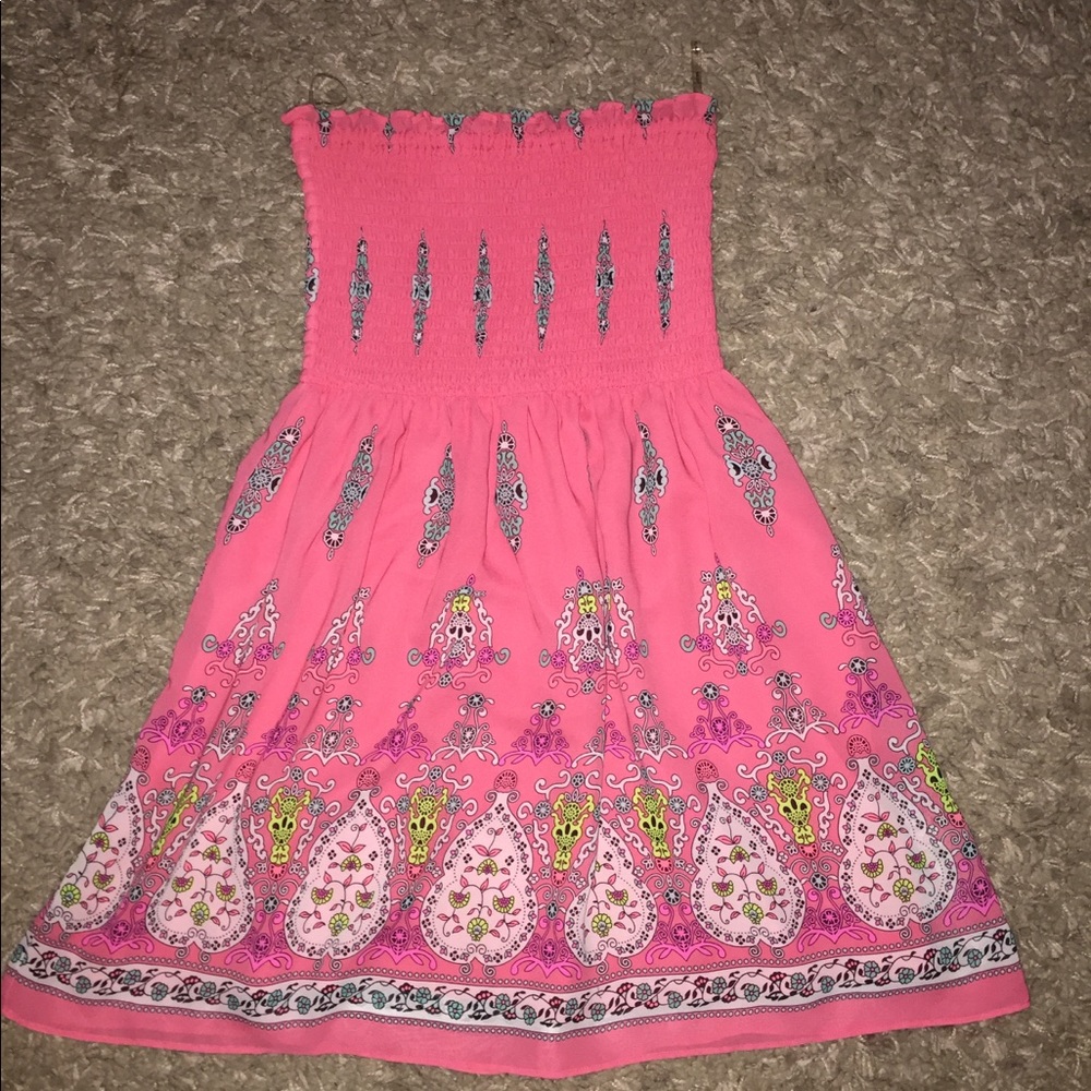 Strapless summer dress